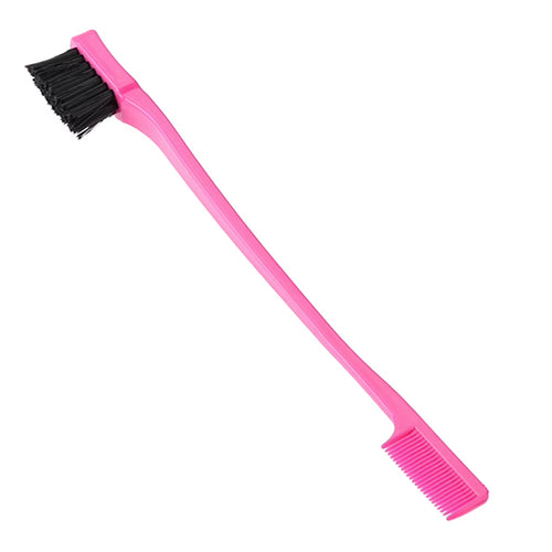 Smooth Comb Grooming Hair Edge Brush Double Sided Hair Edge Brush for Edge Back Brushing Combing for Women Girls Natural Styling